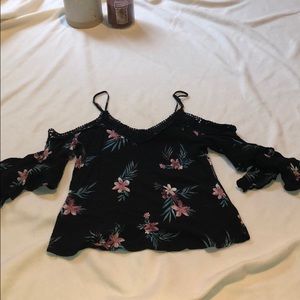 Flowery off the shoulder Blouse